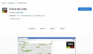 Check My Links محركات البحث